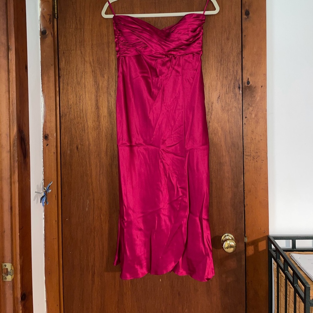 Banana Republic Red Satin dress